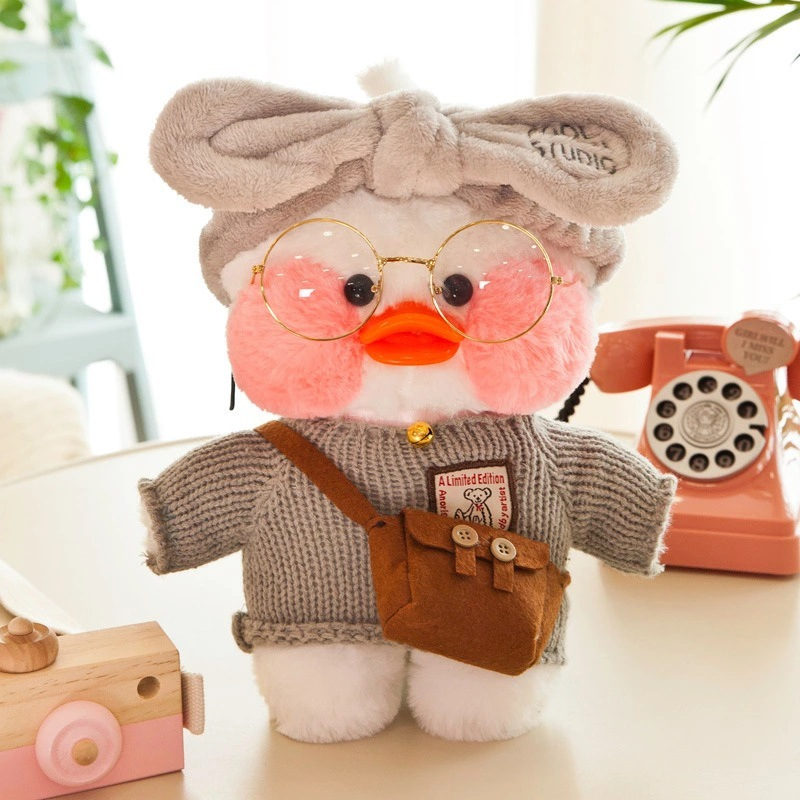 Thú Nhồi Bông Hình Con Vịt Vàng 30Cm Mềm Mại Dễ Thương