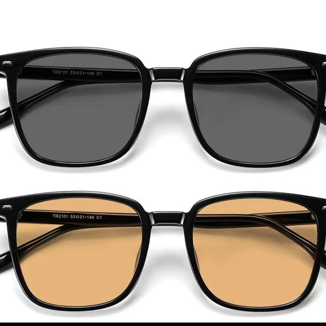 Kính Mát Gọng Vuông Chống Tia uv400 Thời Trang Hàn Quốc Cho Nam