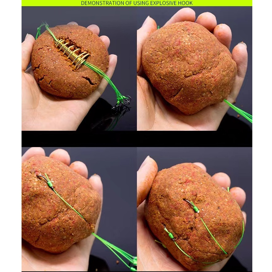 4 lưỡi câu cá, lưỡi lăng xê  xanh chất lượng đủ kích thước