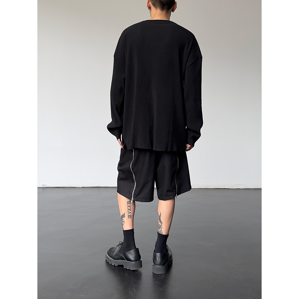 Áo Thun Dài Tay Màu Trơn Đơn Giản Thời Trang Cho Nam