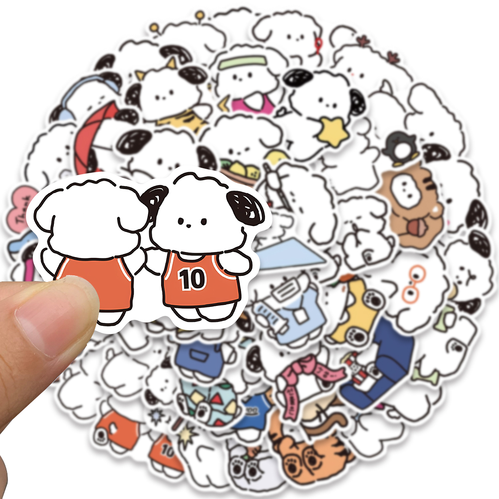 Bộ 50 sticker Hoạt Hình yowoyowoo Chống Thấm Nước Trang Trí Ván Trượt