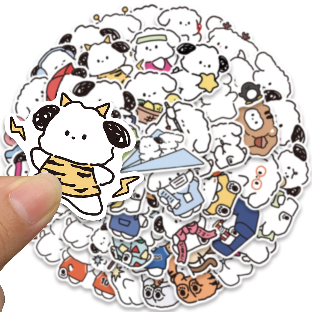 Bộ 50 sticker Hoạt Hình yowoyowoo Chống Thấm Nước Trang Trí Ván Trượt