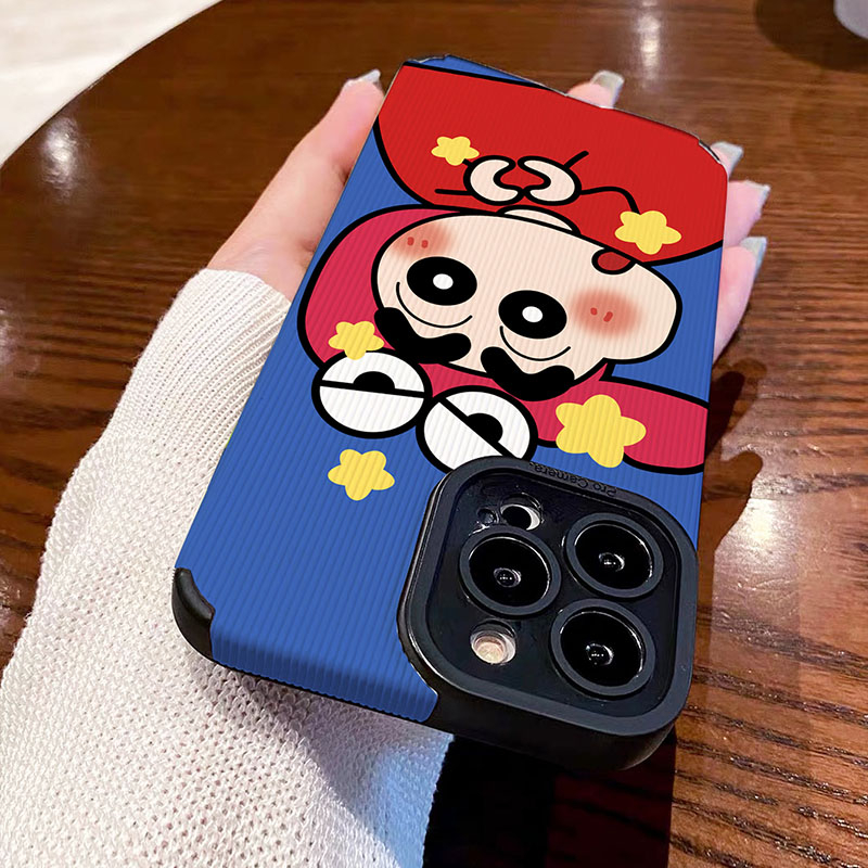 Hoạt Hình Ốp Điện Thoại Hình Cậu Bé Bút Chì Cho iphone 11 12 13 14 pro max 6 7 8 plus x xr xs max 7plus