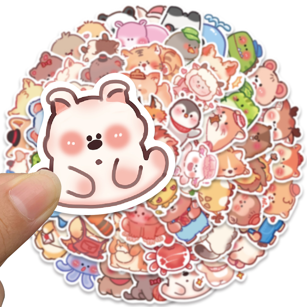 Bộ 60 Miếng Dán Hoạt Hình Chống Thấm Nước Trang Trí Ván Trượt