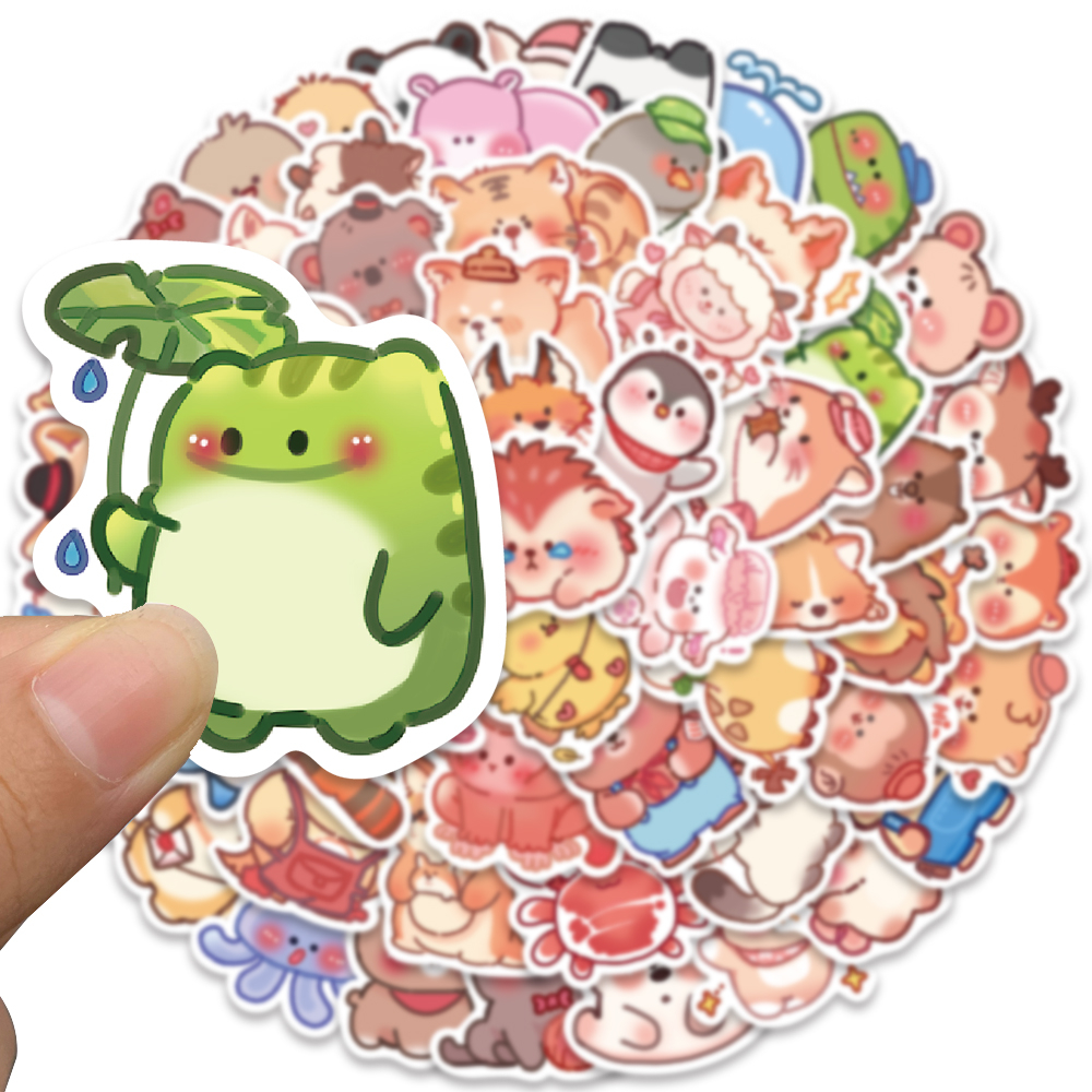 Bộ 60 Miếng Dán Hoạt Hình Chống Thấm Nước Trang Trí Ván Trượt