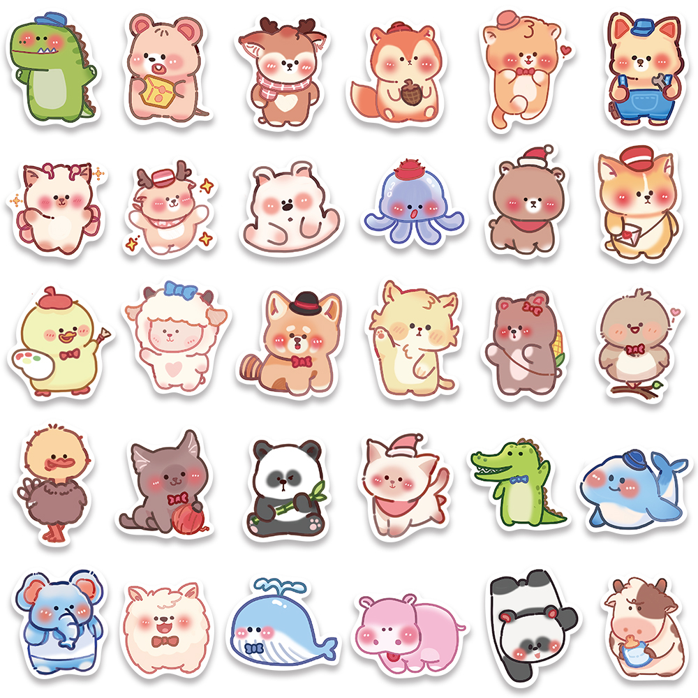 Bộ 60 Miếng Dán Hoạt Hình Chống Thấm Nước Trang Trí Ván Trượt