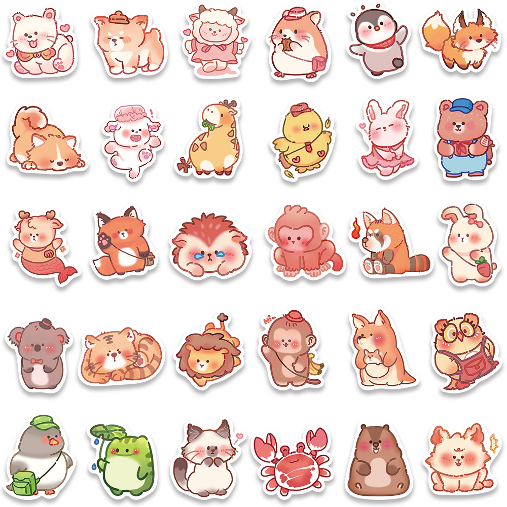 Bộ 60 Miếng Dán Hoạt Hình Chống Thấm Nước Trang Trí Ván Trượt