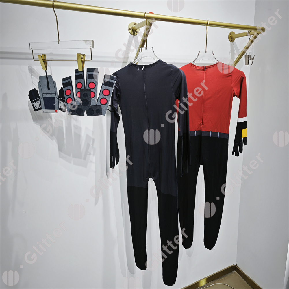 Camera man skibidi toilet costume cho trẻ em boy game toilet man onesie mask terno halloween party coplay set