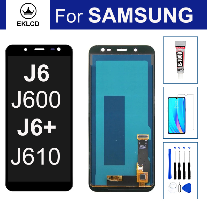 LCD Cho Samsung Galaxy J6 J600 J6 + Plus J610 SM-J600F J610F J610G / DS Màn Hình Hiển Thị Bộ Số Hóa 