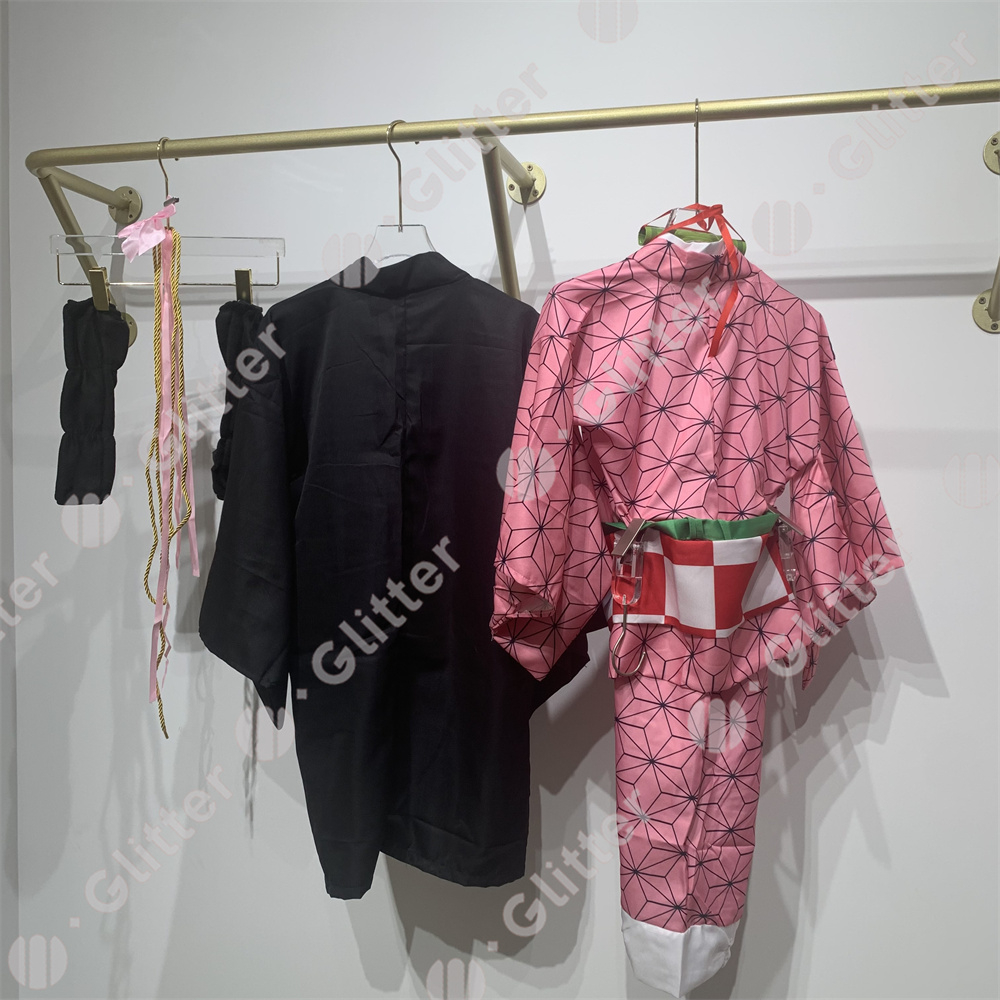 Bộ Trang Phục Kimono Hóa Trang Nhân Vật Anime Demon Slayer Kamado Nezuko Kimetsu no Yaiba Cho Bé