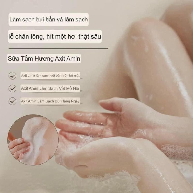 Amono gel Tắm Axit Hyaluronic Dưỡng Ẩm Và Làm Mịn Da Lâu Trôi Có Hương Thơm 2l