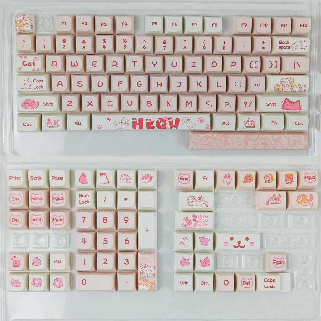 Nắp Chìa Khóa Hình Mèo Đào Dễ Thương Tương Thích Với Công Tắc mx pbt Nhuộm Màu xda profile