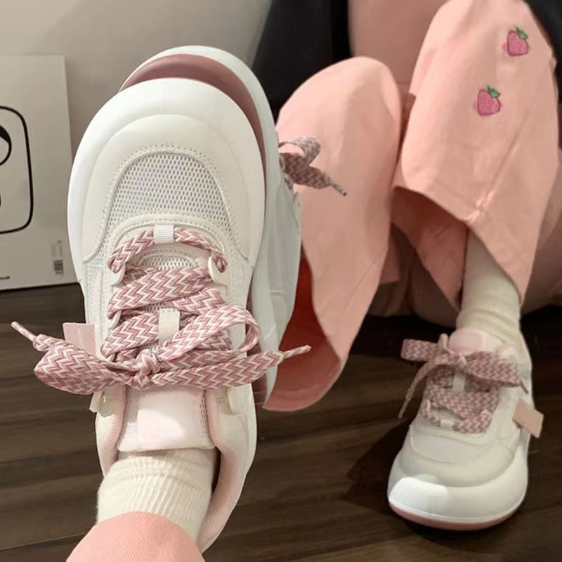 INCC thể thao nữ giày giày thể thao nữ 2023 NEW đáy dày Xu hướng thời trang Thông khí B95F1VK