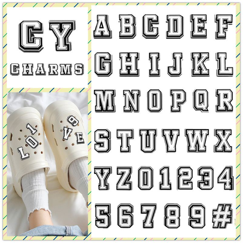 Khóa Cài Giày Croc Jibz Bằng PVC Dễ Thương Trang Trí Sân Vườn DIY