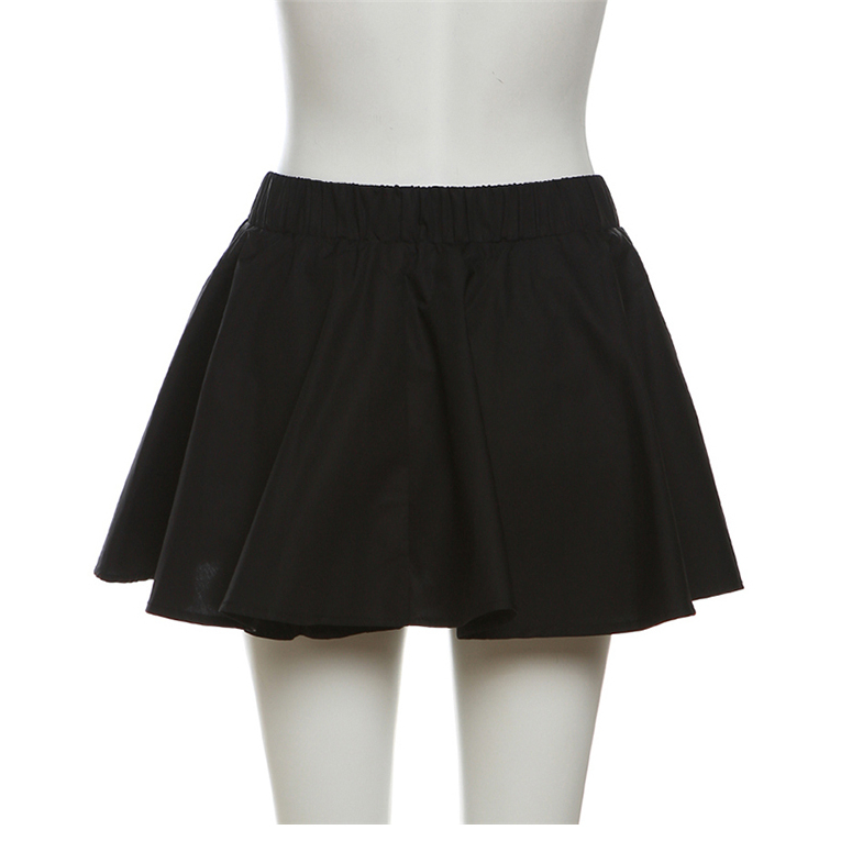 Klalien Set Áo bra Và Chân Váy Xếp Ly Lưng Cao Thời Trang Nữ Tính