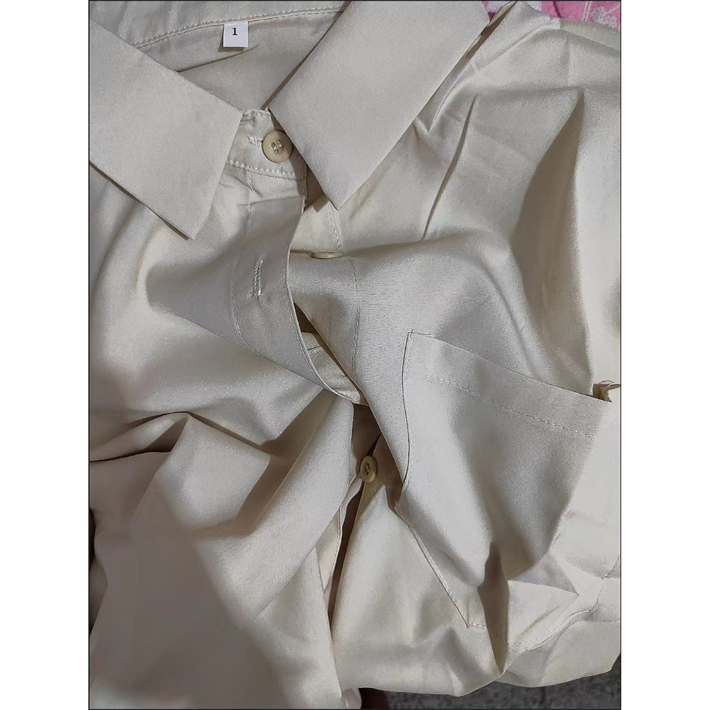 Áo Sơ Mi Ngắn Tay Dáng Rộng Cổ Polo Thời Trang