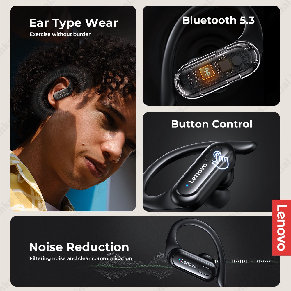Lenovo thinkplus XT60 Tai nghe không dâyTWS Bluetooth 5.3 Tai nghe giảm tiếng ồn HiFi Stereo