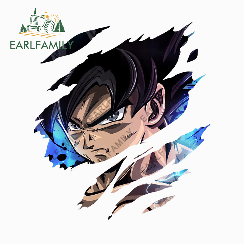 Earlfamily Đề Can Dán Trang Trí Xe Hơi rv Hình anime dragon ball 13Cmx11.4Cm Chống Thấm Nước / Trầy Xước