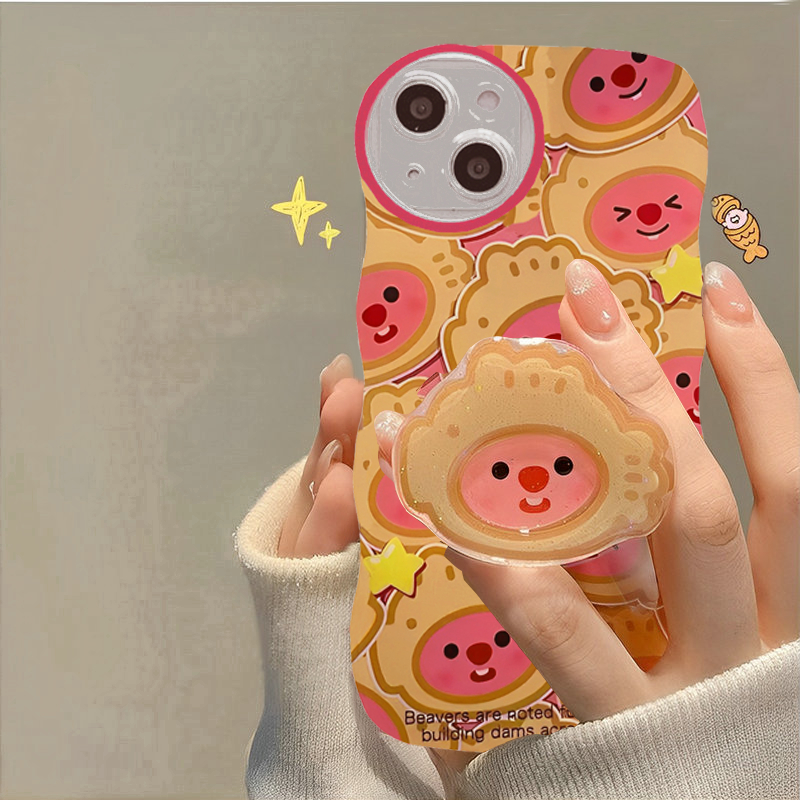 Samsung Galaxy S23 FE S24 Plus Ultra A05 A05S A15 A54 A34 A24 A14 A04 A73 A72 A53 A52 A52S A33 A32 A23 A22 A12 A13 4G 5G A03S A02S A11 A02 A03 A51 A50 A50S A30S A20 A30 A20S A10S A21S M22 M12 M32 M11 M02 Cute Taiyaki beaver Loopy Soft Phone Case BW 92