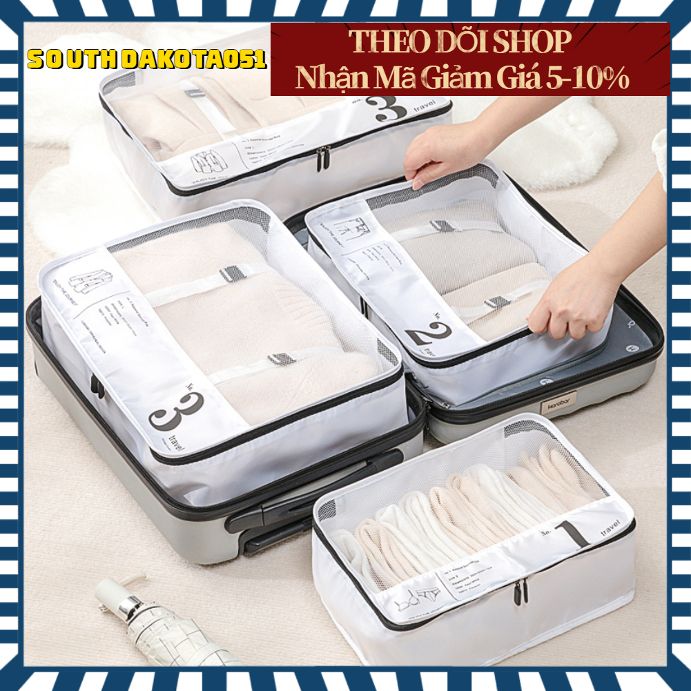 Túi Đựng Đồ Du Lịch - Túi đựng quần áo đồ lót tất vớ đi du lịch Polyester đa chức năng