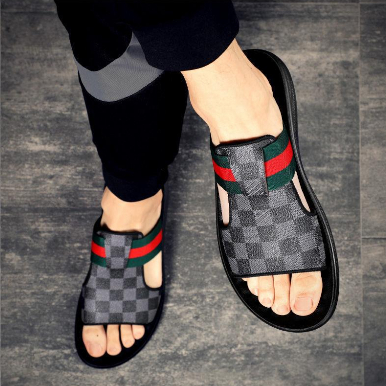Dép Sandal Bằng Da Cao Cấp Chống Trượt Thời Trang Mùa Hè Dành Cho Nam