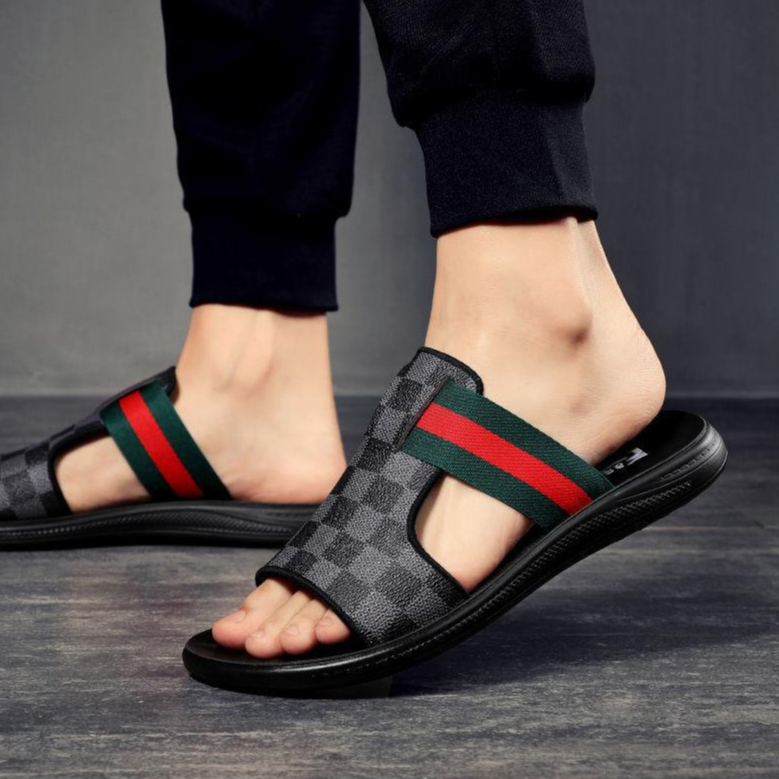 Dép Sandal Bằng Da Cao Cấp Chống Trượt Thời Trang Mùa Hè Dành Cho Nam