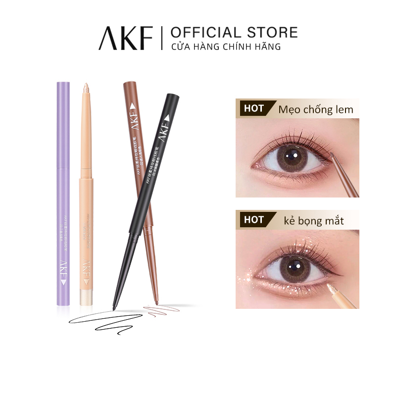 【AKF】Bút kẻ mắt AKF 2mm chống thấm nước lâu trôi chống nhòe