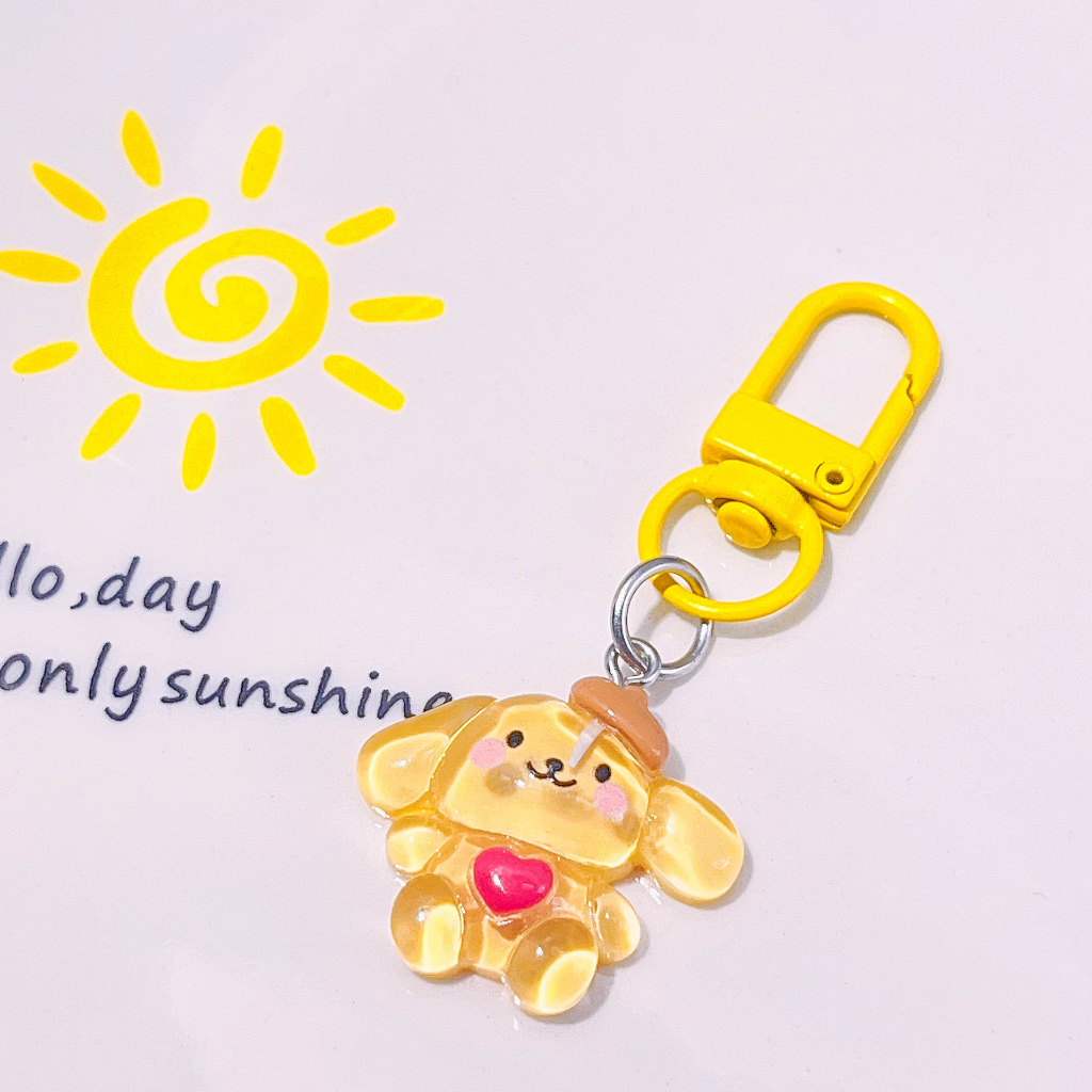 Dễ Thương Móc Khóa acrylic Hình sanrio macaron / my melody / Pompurin / hello kitty / my melody / pochacco