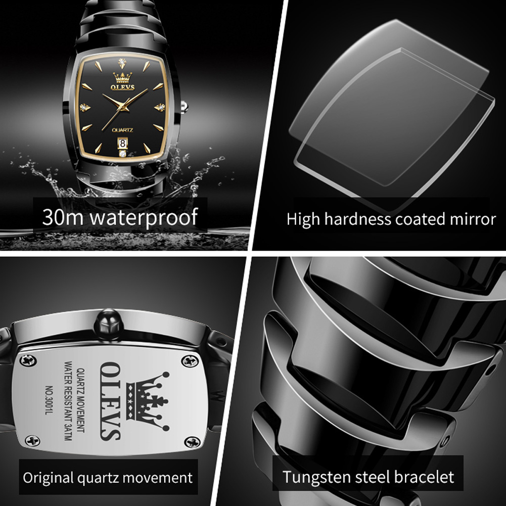 OLEVS Dồng Hồ Nam Chính Hãng Chống Nước Thạch Anh Thời Trang Đơn Giản 7006