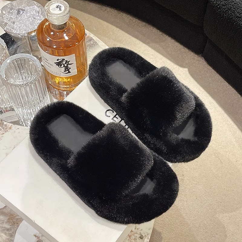 HHH Dép Lông Đế Dày 2023NEW mùa hè dép quai hậu Xinh Xắn 080310