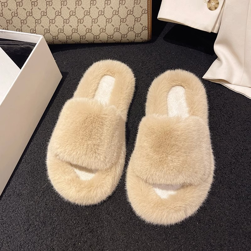 HHH Dép Lông Đế Dày 2023NEW mùa hè dép quai hậu Xinh Xắn 080310