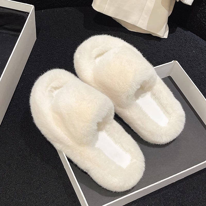 HHH Dép Lông Đế Dày 2023NEW mùa hè dép quai hậu Xinh Xắn 080310