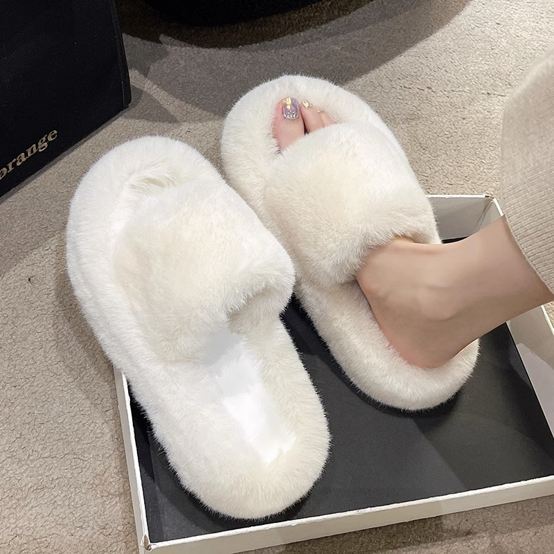 HHH Dép Lông Đế Dày 2023NEW mùa hè dép quai hậu Xinh Xắn 080310