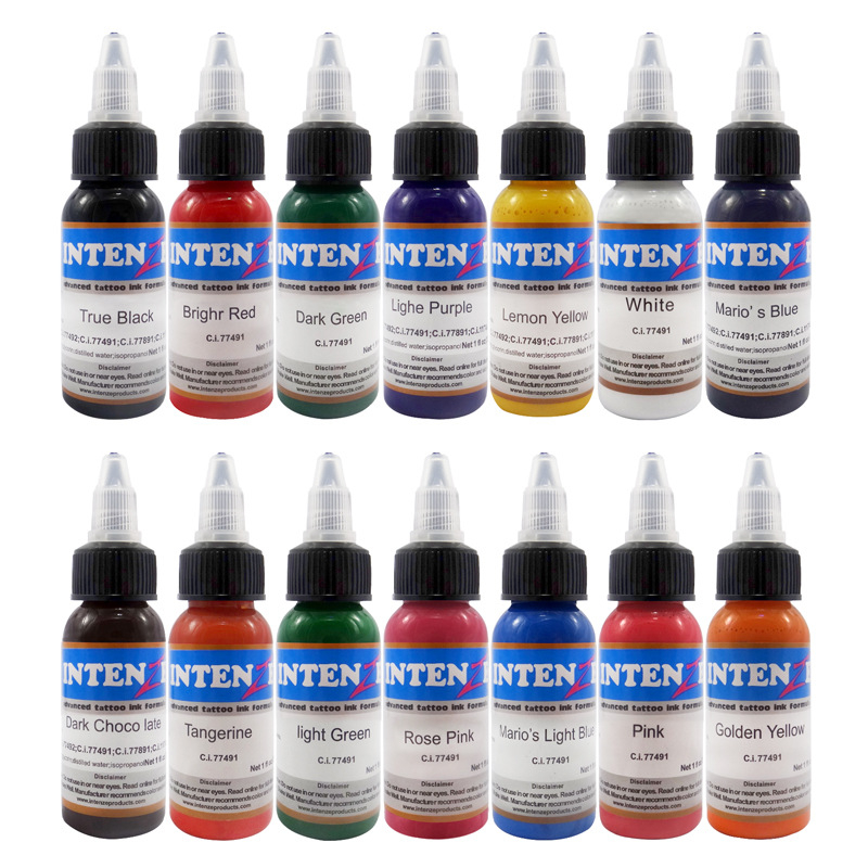 Mực xăm Sơn cơ thể Lông mày bán vĩnh viễn Trang điểm 14 màu 30ml