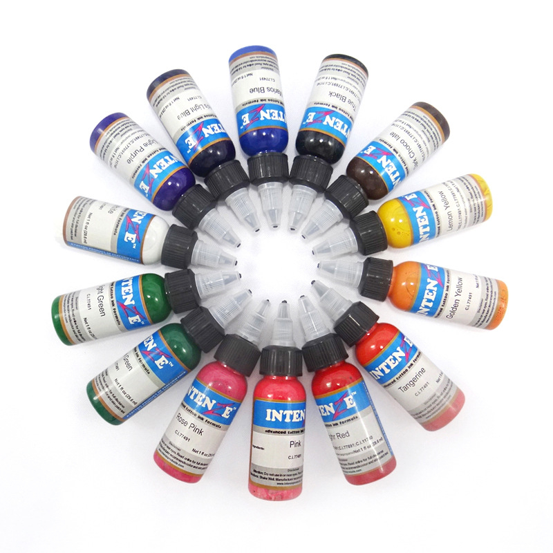 Mực xăm Sơn cơ thể Lông mày bán vĩnh viễn Trang điểm 14 màu 30ml