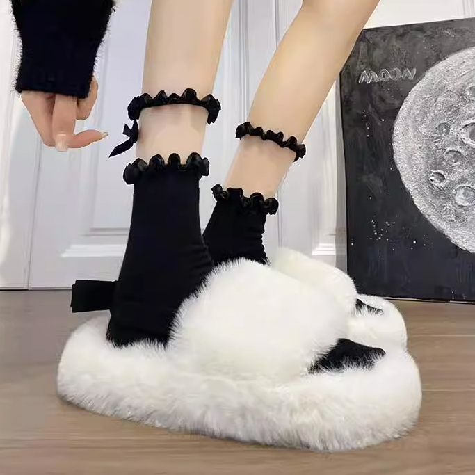 C＆S Dép Lông Đế Dày 2023NEW mùa hè dép quai hậu Xinh Xắn B22H01W 0816011