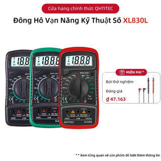 Đồng hồ vạn năng qhtitec xl830l / dt-830b kỹ thuật số có màn hình lcd cao cấp