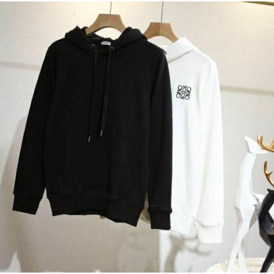 LOE-WE Mới Áo Khoác Hoodie Dày Tay Dài Cỡ m-5xl Thời Trang Thường Ngày Cho Cặp Đôi