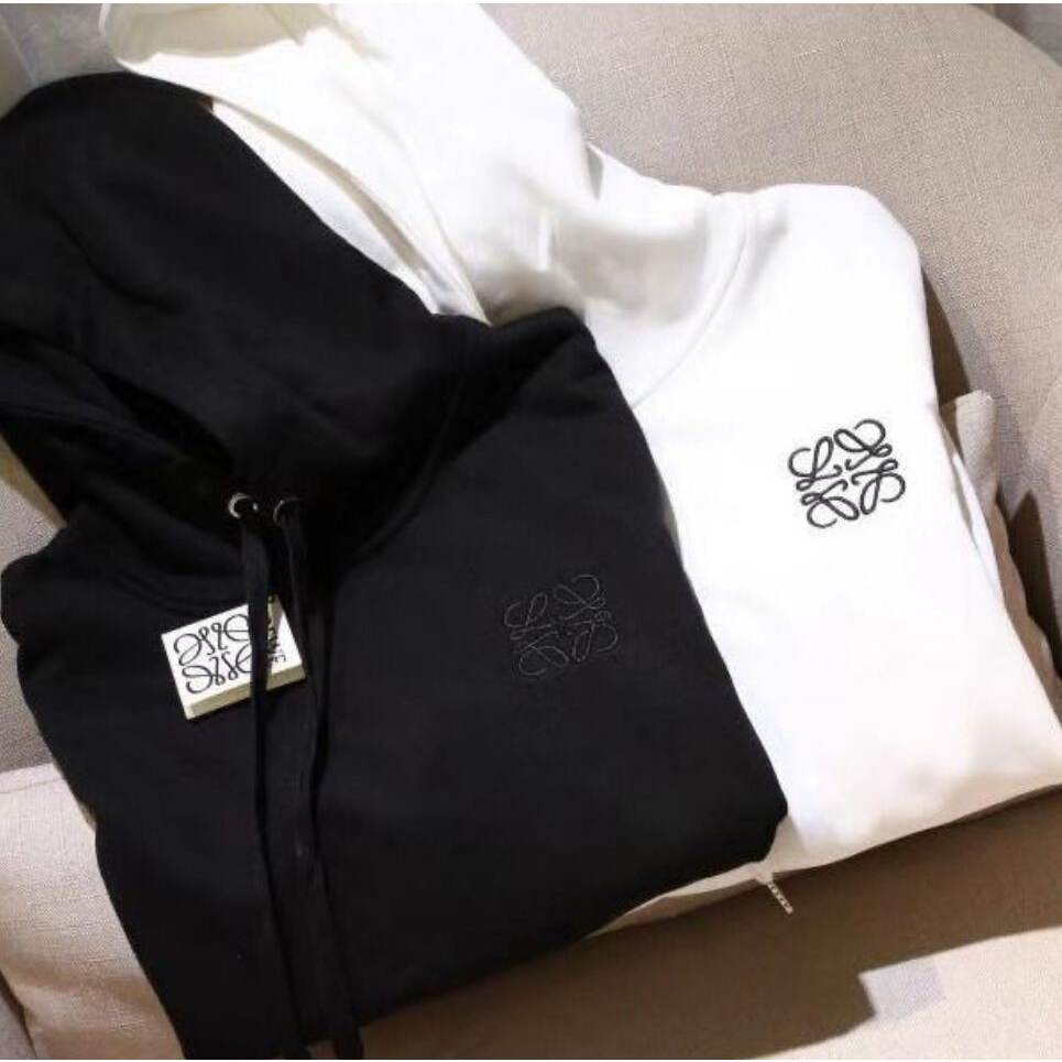 LOE-WE Mới Áo Khoác Hoodie Dày Tay Dài Cỡ m-5xl Thời Trang Thường Ngày Cho Cặp Đôi