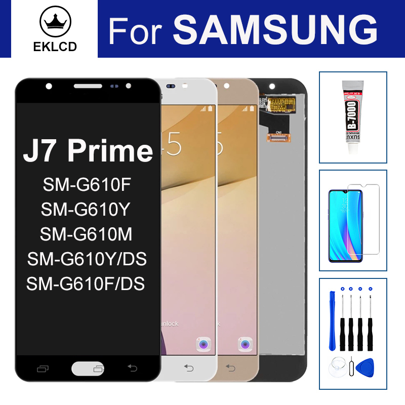 Lcd Cho Samsung Galaxy J7 Prime G610 SM-G610F G610Y / DS Màn Hình Hiển Thị Bộ Số Hóa Cảm Ứng Thay Th
