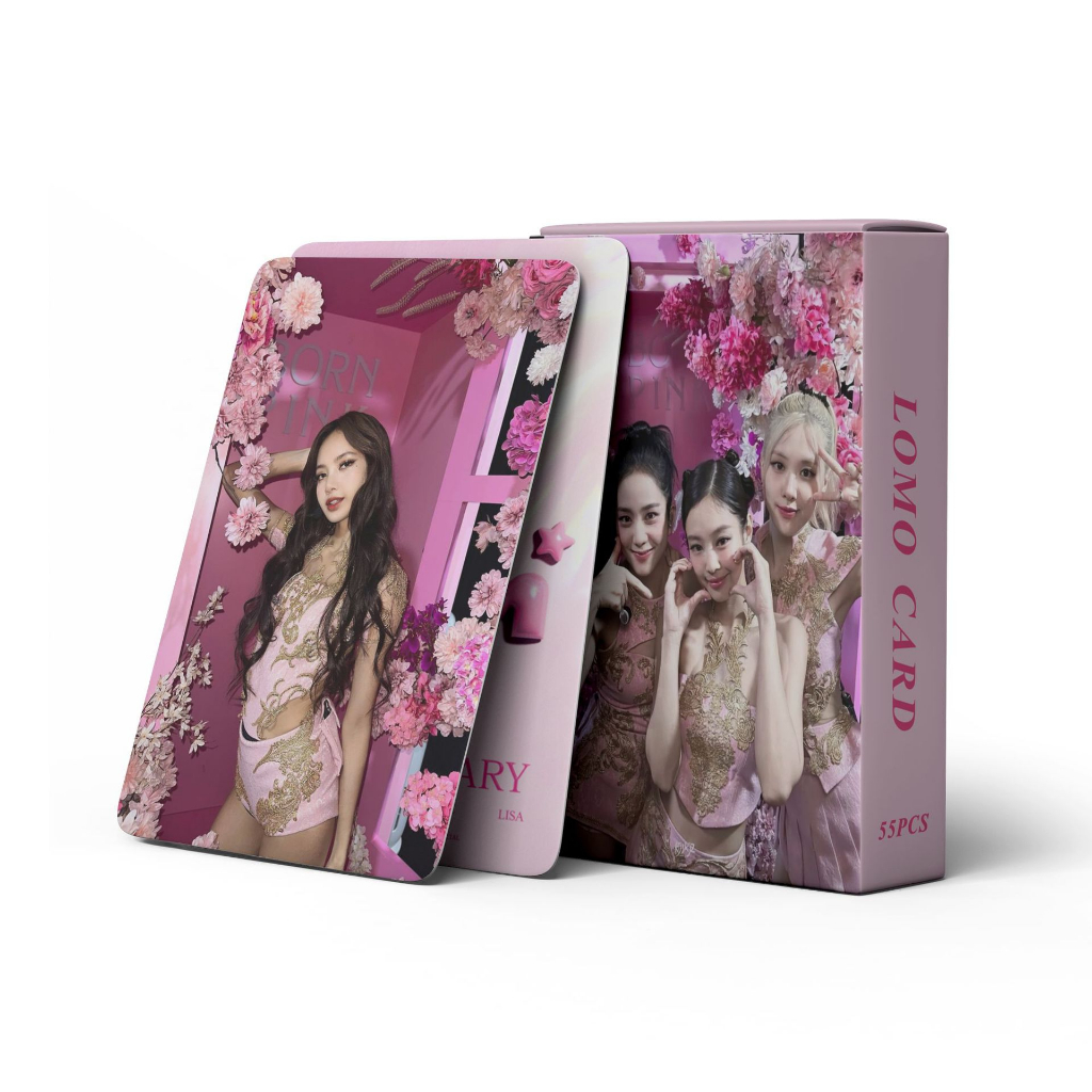 Set 55 Tấm Thẻ Ảnh Lomo Nhóm Nhạc BLACKPINK Born Pink Shut Down album jisoo