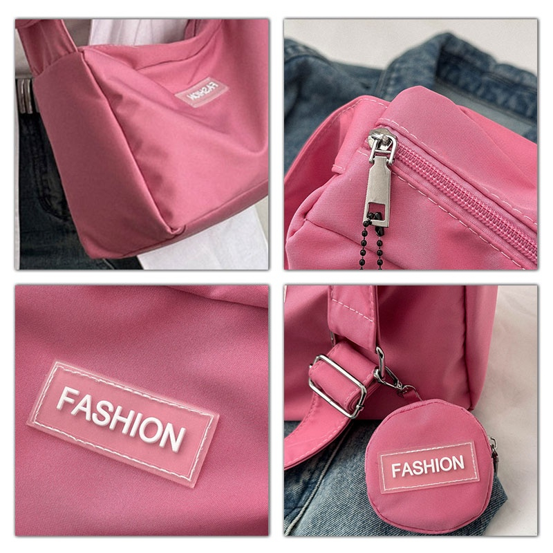 Túi Xách Đeo Vai Sức Chứa Lớn Siêu Nhẹ Phong Cách Thời Trang Nhật Hàn Dành Cho Nữ