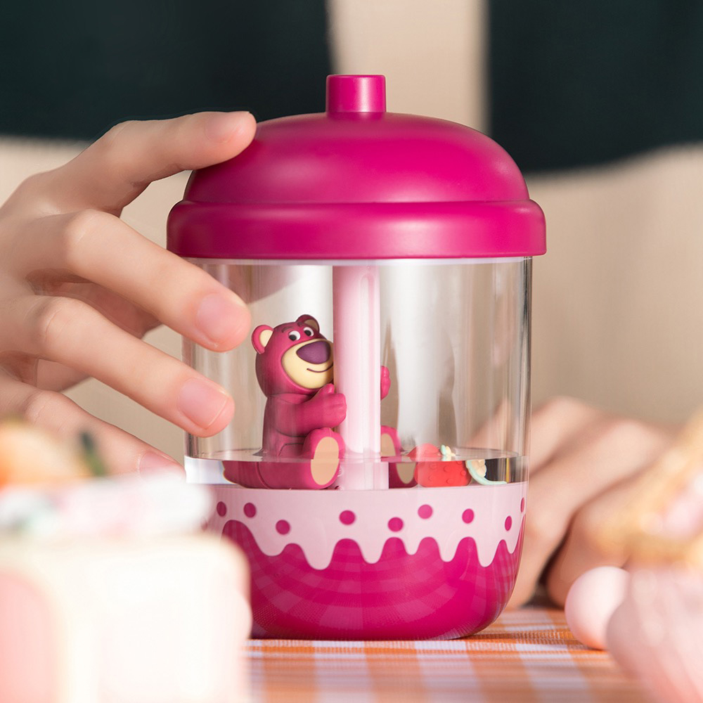 Máy Lọc Không Khí 300ml Kèm Đèn Ngủ Hình Gấu Hoạt Hình Dễ Thương