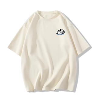 SELVZE Áo Thun cotton Cổ Tròn Tay Ngắn Dáng Rộng In Họa Tiết Dễ Thương Thời Trang