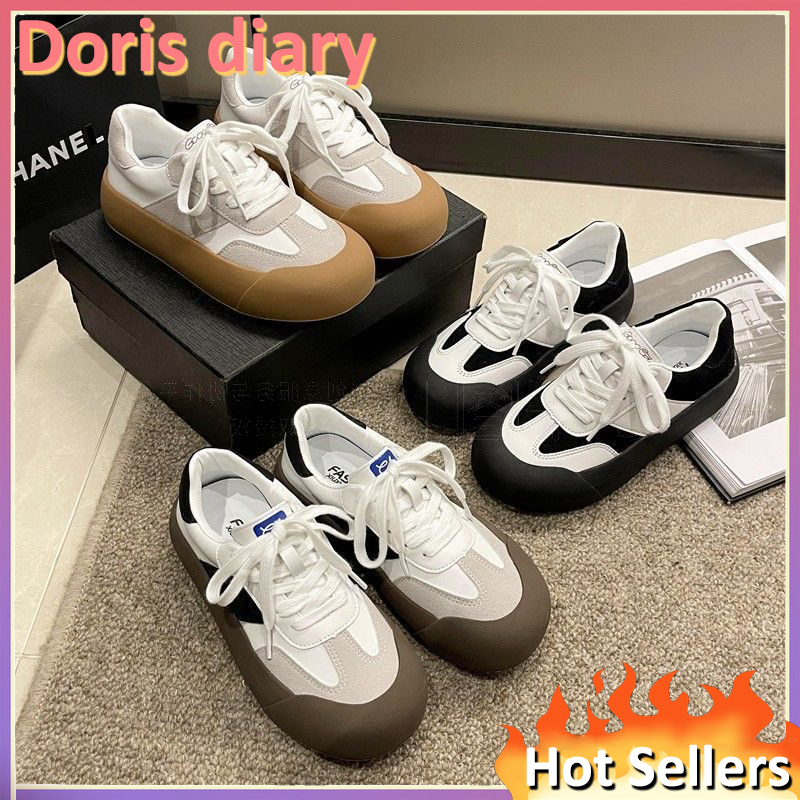 【Doris diary】Giày Thể Thao Cột Dây Chống Trượt Thoải Mái Phong Cách Hàn Quốc Cho Nữ