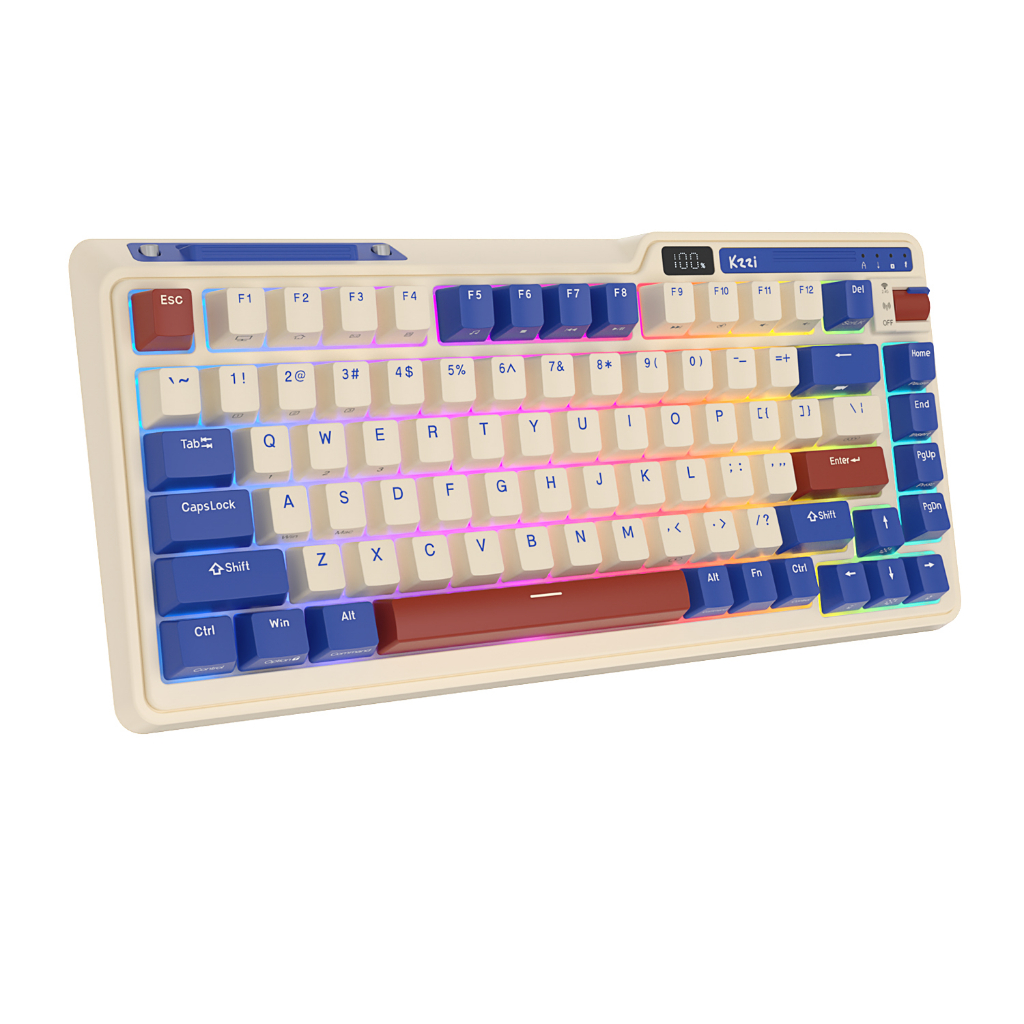 Kzzi Bàn Phím Cơ gaming kezhi k75 pro 80% Không Dây Chất Lượng Cao