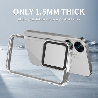 Ốp điện thoại bảo vệ PC silicon trong suốt siêu mỏng cho Realme C55 / Realme Norzo N55 / Realme C53 RMX3760 / Narzo N53 / Realme C51 Vỏ chống sốc khung mềm