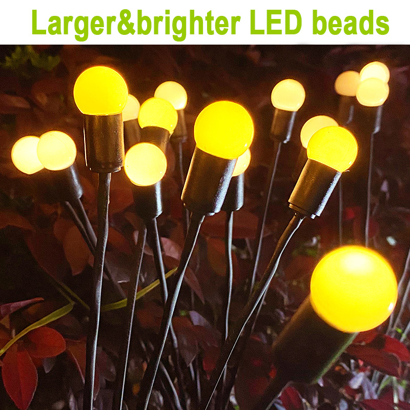 Đèn Led 6 / 8 / 10 Bóng Sử Dụng Năng Lượng Mặt Trời Trang Trí Vườn