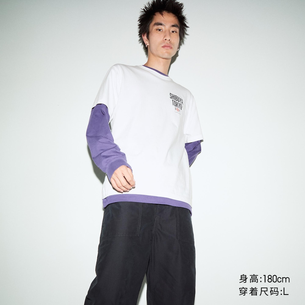 Uniqlo Áo Thun Tay Ngắn In Chữ "spell return to war Mùa 2" Cho Nam / Nữ