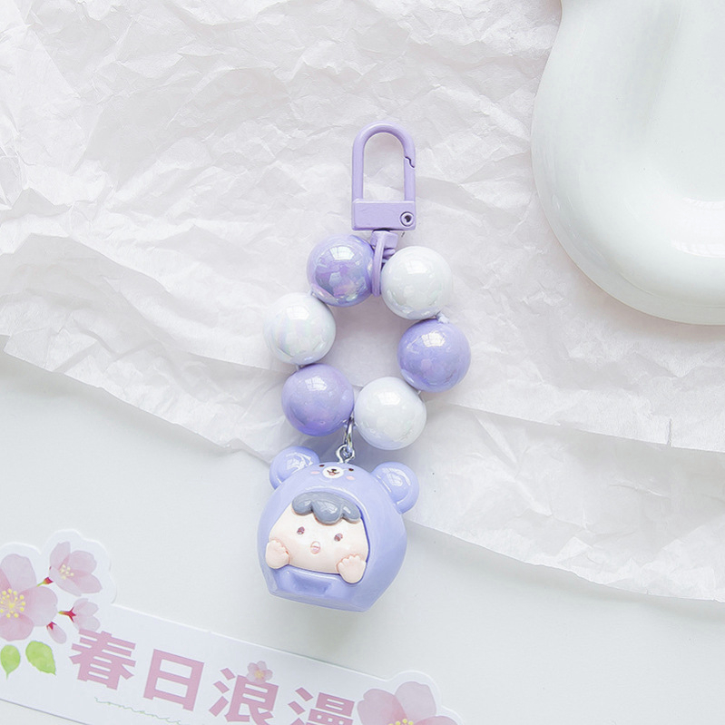 Chuỗi Hạt acrylic Nhiều Màu Dễ Thương Dùng Làm Móc Khóa / Điện Thoại / Balo diy
